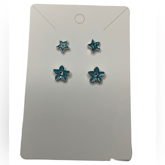 Star and flower earring set - Picture 1 of 3